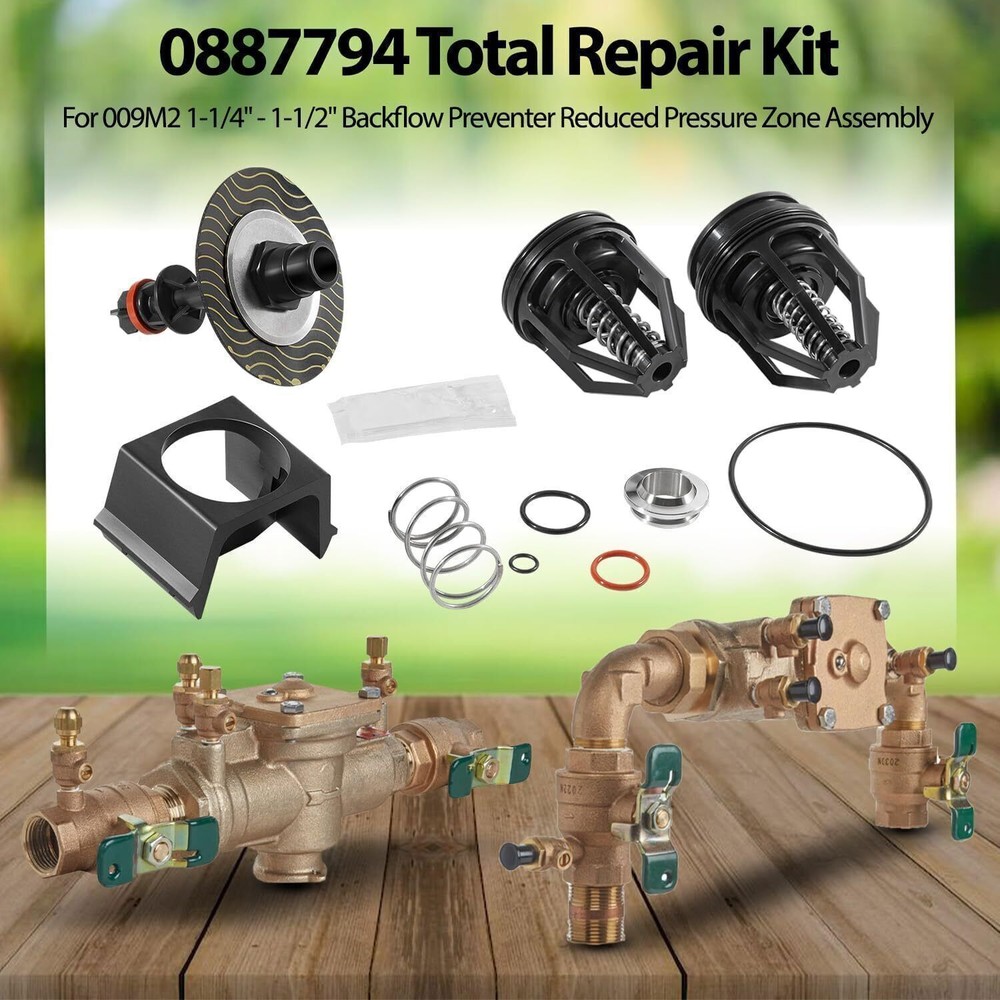 For 009M2 1-1/4" - 1-1/2" Backflow Preventer Reduced Pressure Zone Assembly Kit