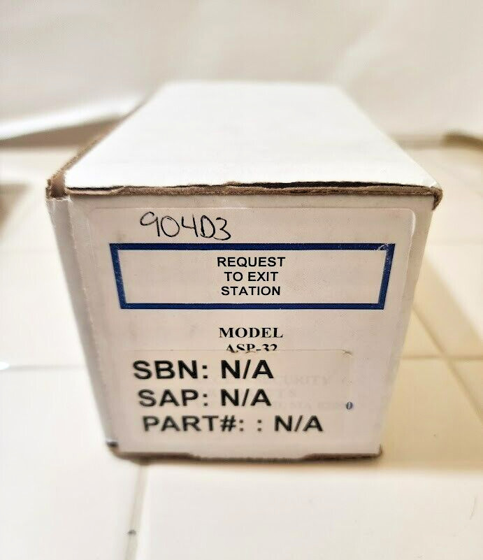 Access Security Products Model ASP-32 Push Door Release for Emergency Button