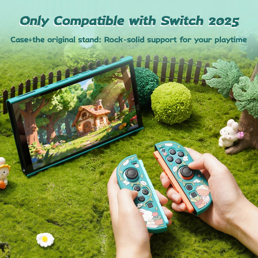 GeekShare Protective Shell Compatible with Switch 2, Kawaii Cartoon Dockable ...