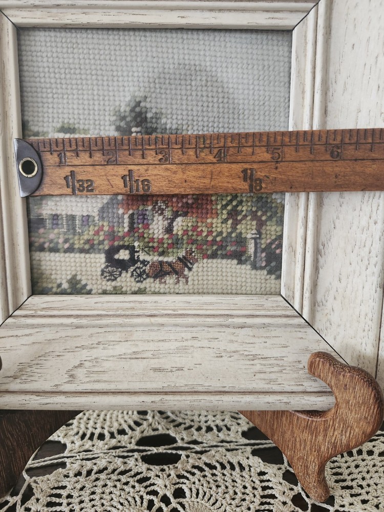 Vintage framed needlepoint.