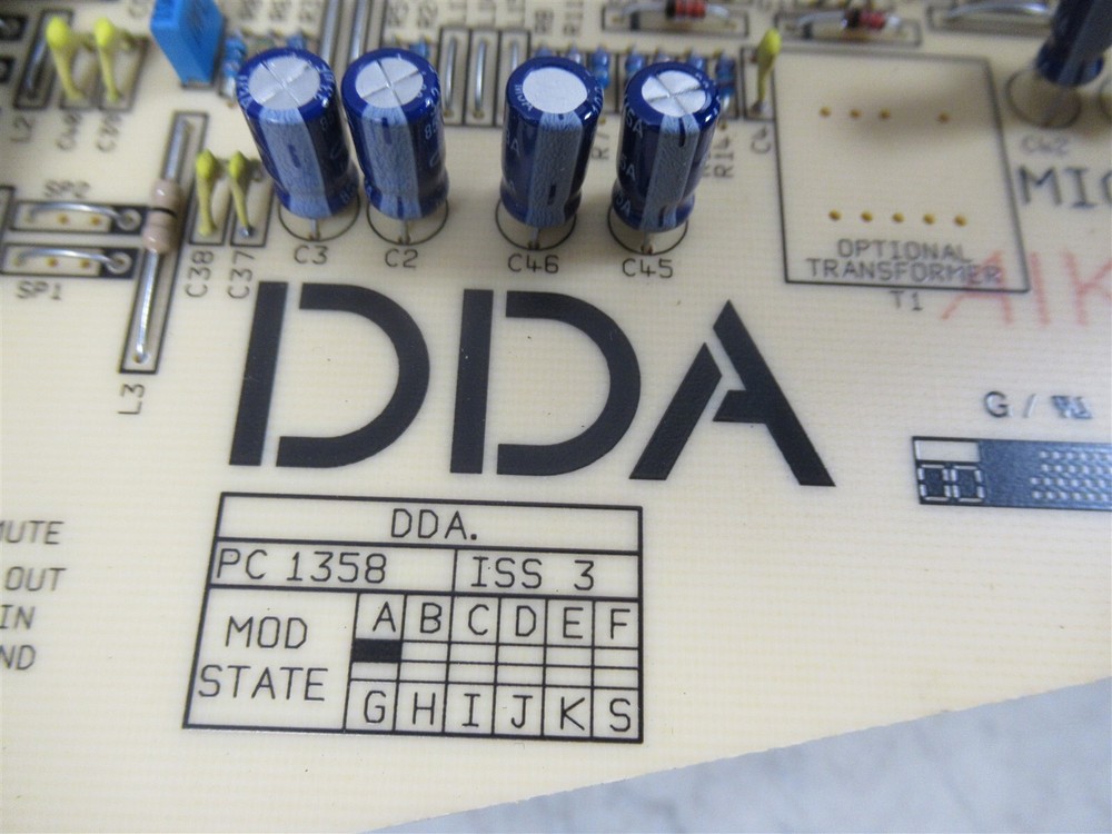 DDA CS3 Audio Mixer Board Group Section Fader Aux Buffer Module AMDL17-001