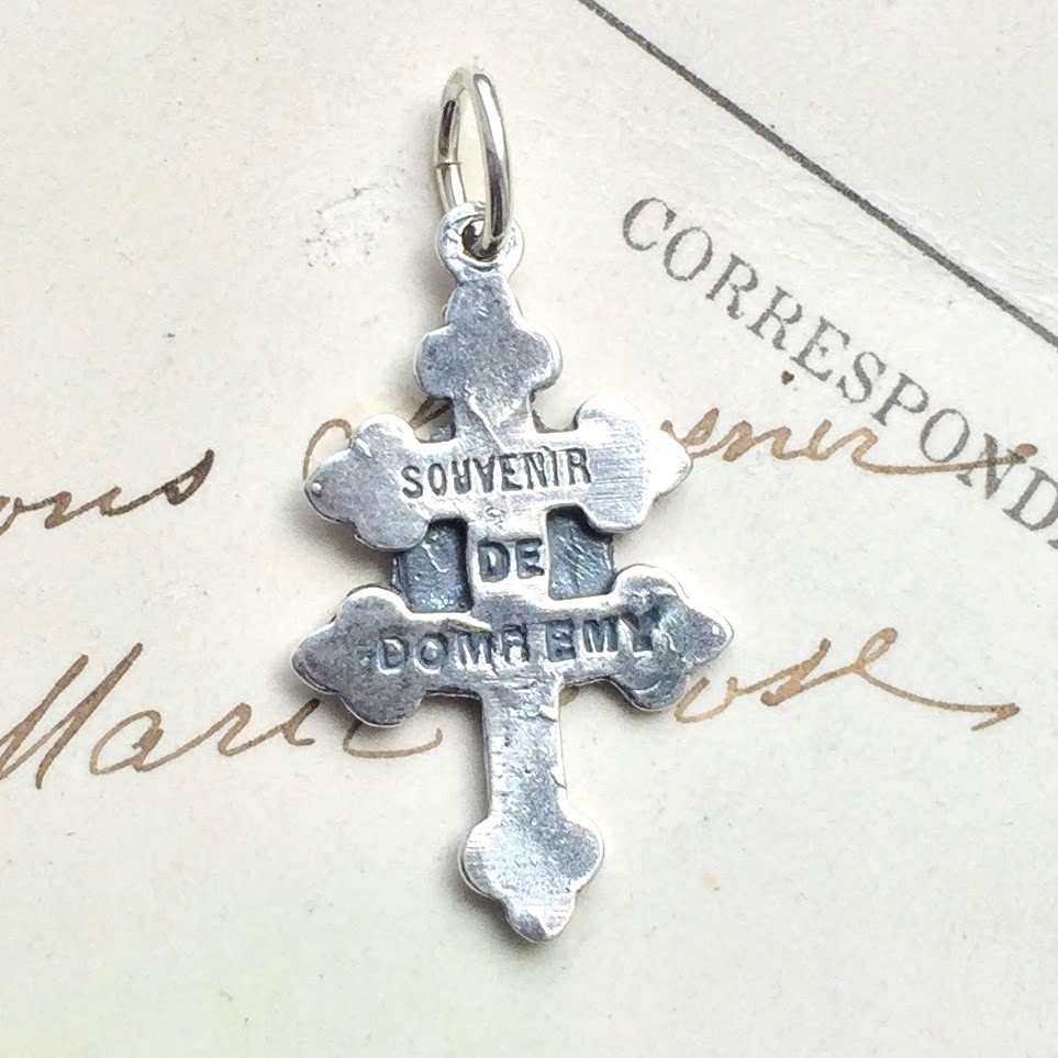 St Joan of Arc Lorraine Cross - Sterling Silver Antique Replica