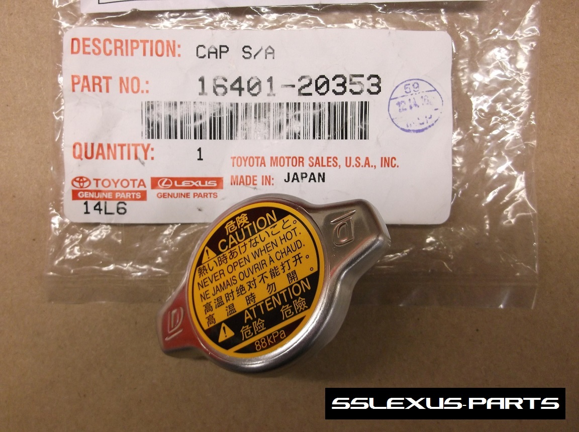 Toyota Celica (1994-1999) OEM Genuine RADIATOR CAP 16401-20353