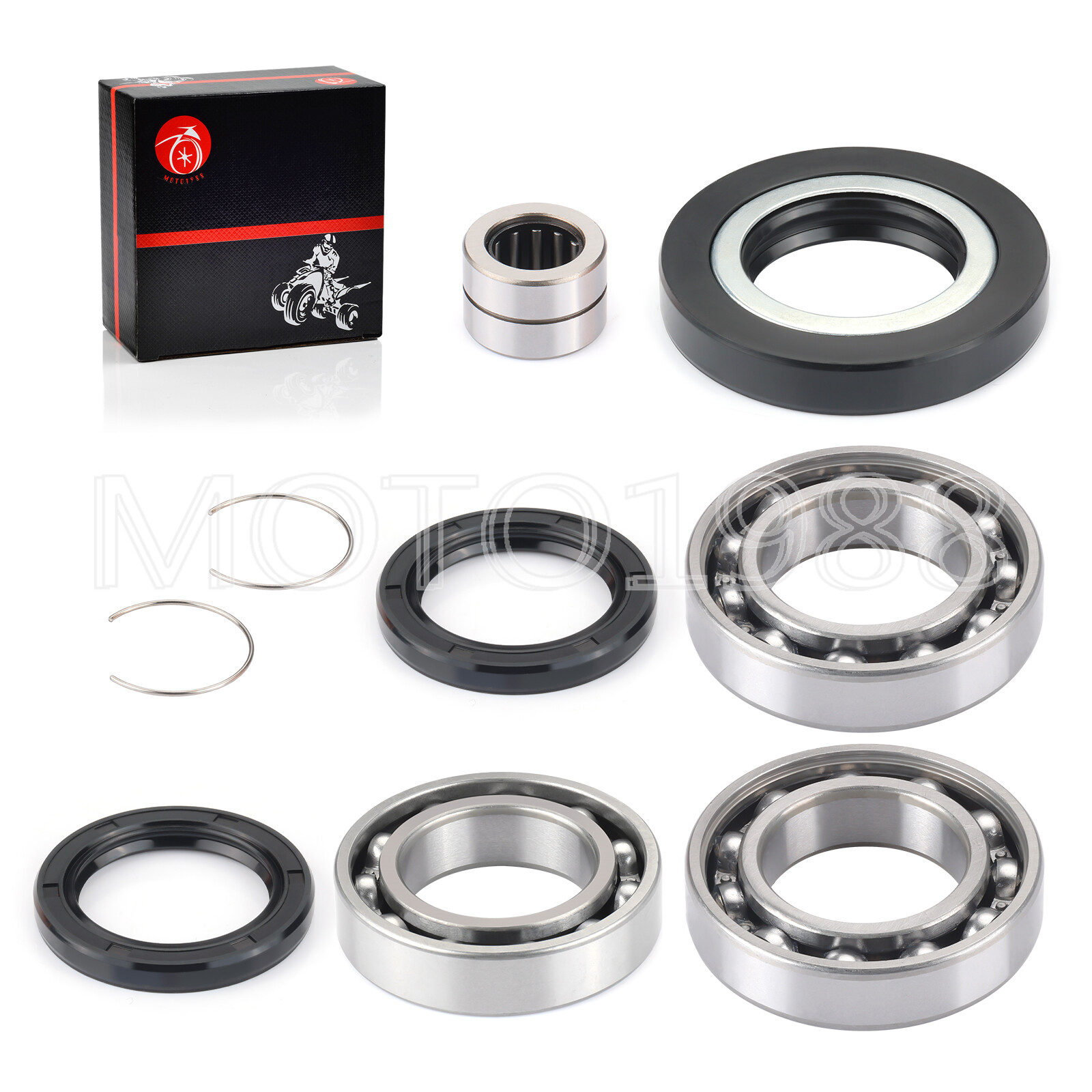 Rear Differential Bearing Seal Kit for Honda Rancher 420 TRX420 Foreman 500 520