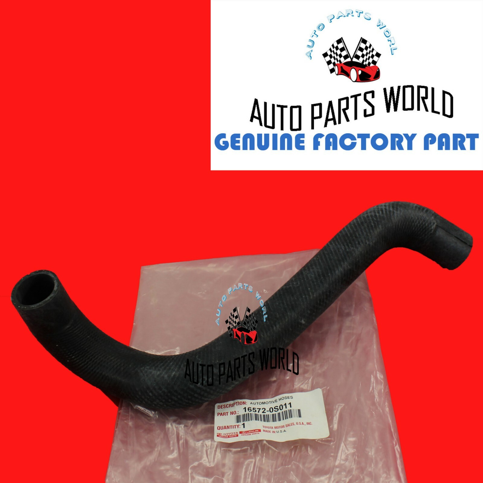 NEW GENUINE OEM TOYOTA TUNDRA SEQUOIA INLET & OUTLET RADIATOR COOLANT HOSE SET