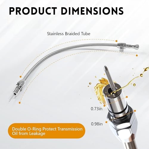 Powerglide Dipstick Compatible with Chevy GM Powerglide Flexible Silver