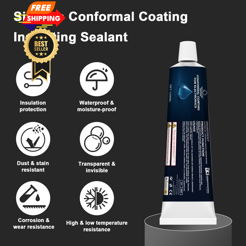 1DFAUL 200ml Conformal Coating for Electronics, Silicone Transparent