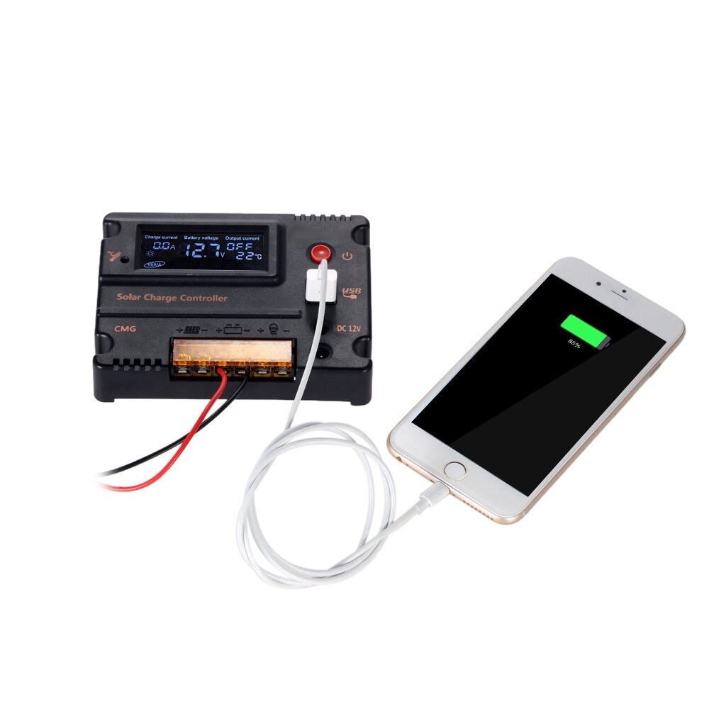 20A Solar Charge Controller Solar Panel Battery Regulator Auto Switch Controller