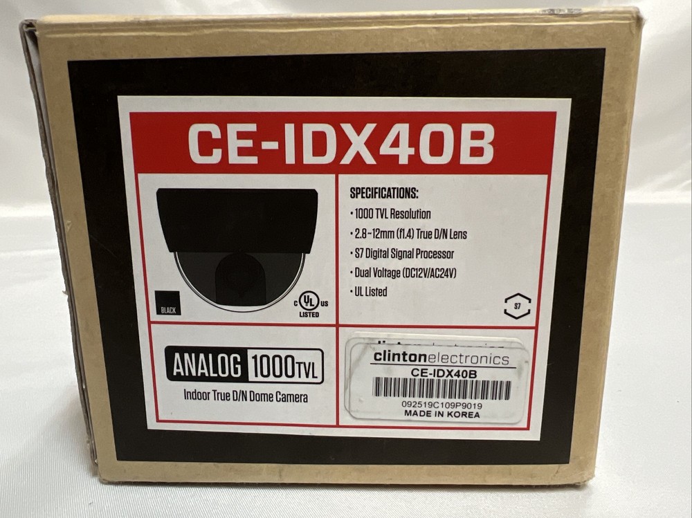 IXD40-B Clinton Electronics Black Mini dome