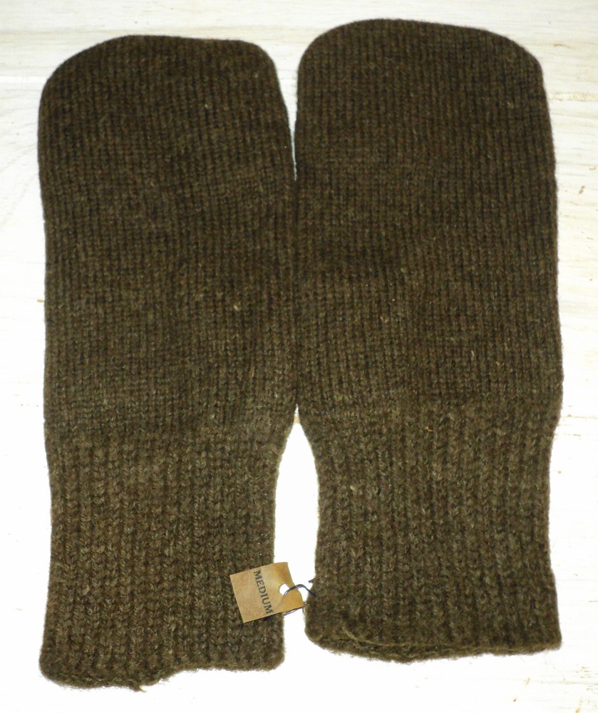 100% Wool Trigger Finger Mitten Inserts Medium NOS