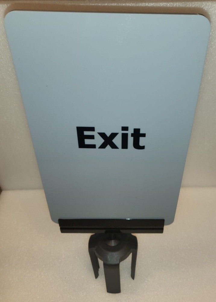 Queueway 7"x11" 1/4" Acrylic Sign Exit Please Do Not Enter-Exit (Double Side)