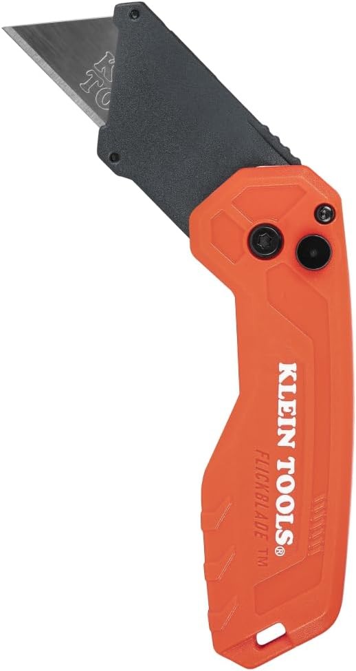 Klein Tools 44307 FLICKBLADE Folding Utility Knife, Subcompact Design with Quick