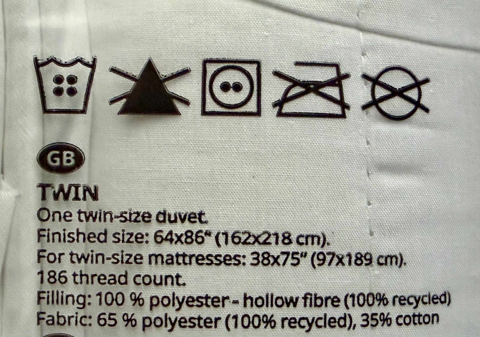 IKEA Smasporre Duvet Insert, light warm, Twin, BRAND NEW
