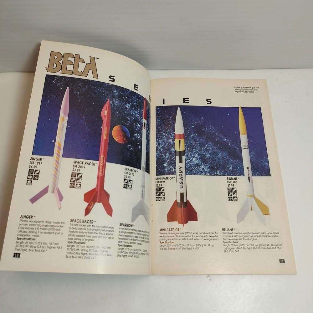 Estes Flying Model Rocket 1993 Catalog
