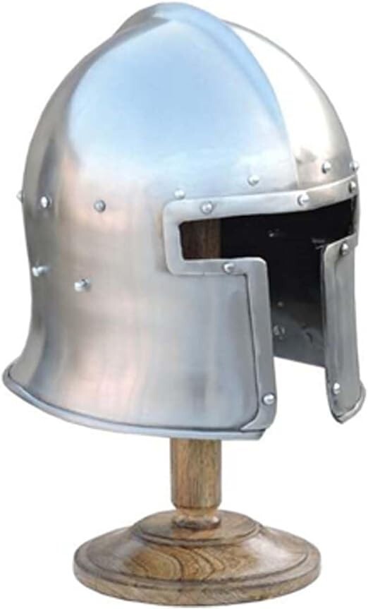 Medieval T Face Barbuta Helmet