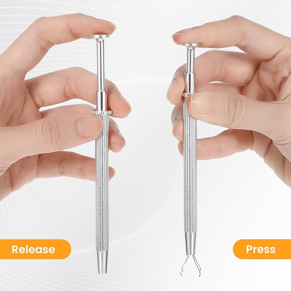 4Pcs Piercing Tools for Changing Jewelry, 4 Claw Piercing BallGrabber Tool4766