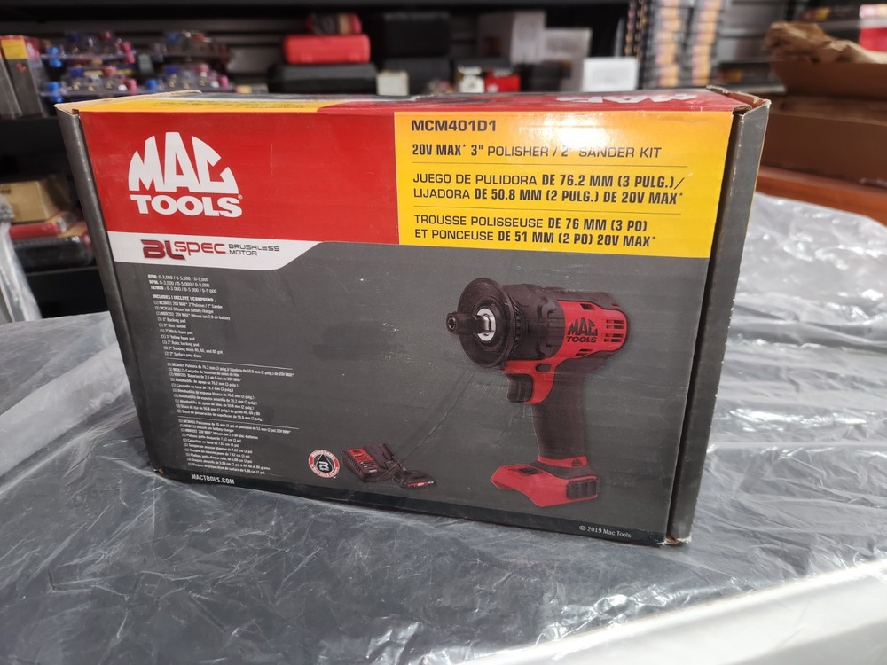 Mactools 3" Polisher 2" Sander Kit