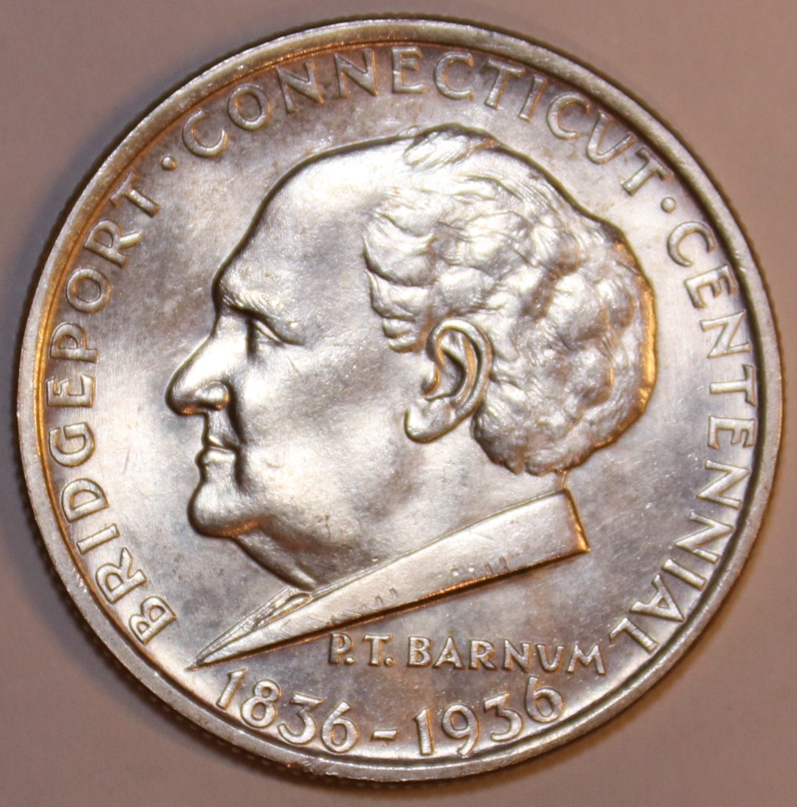 1936 Bridgeport Commemorative Half Dollar - Gem BU - Details - #2400D