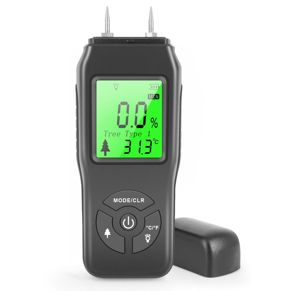 Digital Hygrometer Wood Moisture Meter Large Lcd Display Fast Response