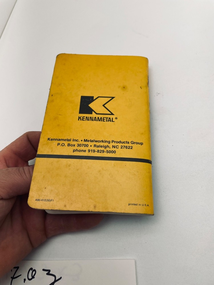 Kennametal Tool Application Handbook No.14