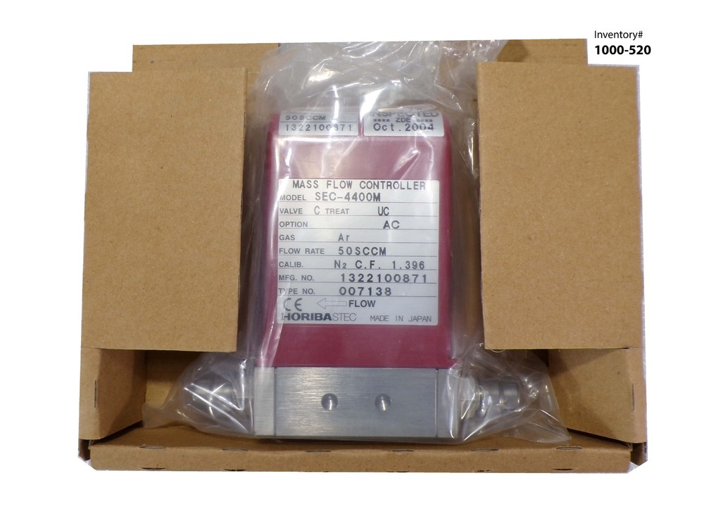 Stec SEC-4400M Mass Flow Controller, 50 SCCM, Ar *new surplus