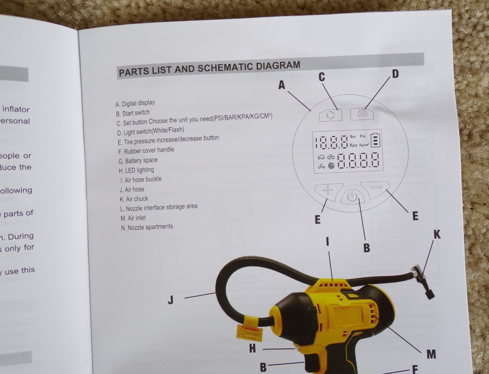byczone Cordless Air Compressor (no battery, Tool Only) @h4