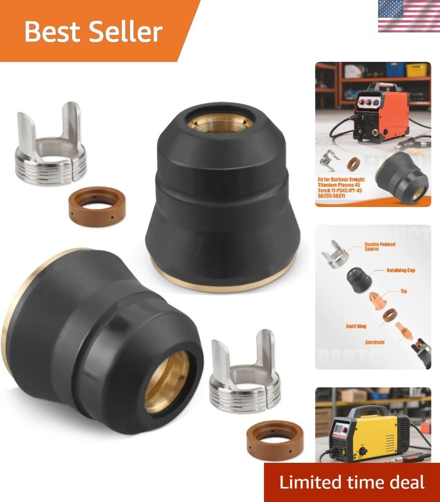 High-Performance Titanium Plasma Tip Kit - Fits TI-PC45 & TI-PC65 Torch Models