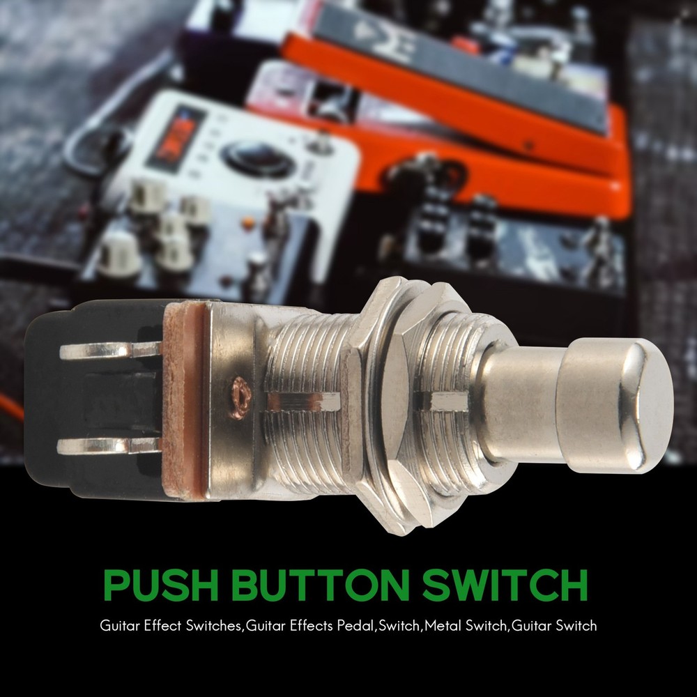 Guitar Effects Pedal Box Momentary SPST Button Stomp Foot Push Button Pack5554