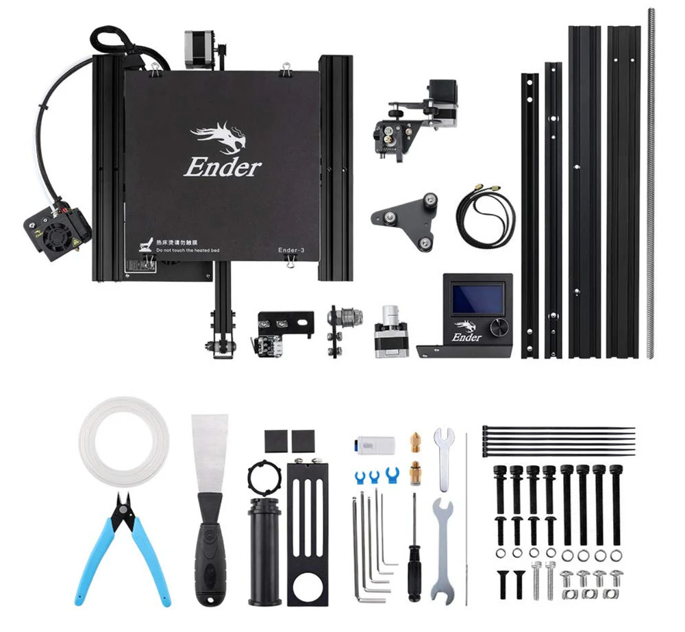 Official Creality Ender 3 3D Printer. Extra PLA Included.