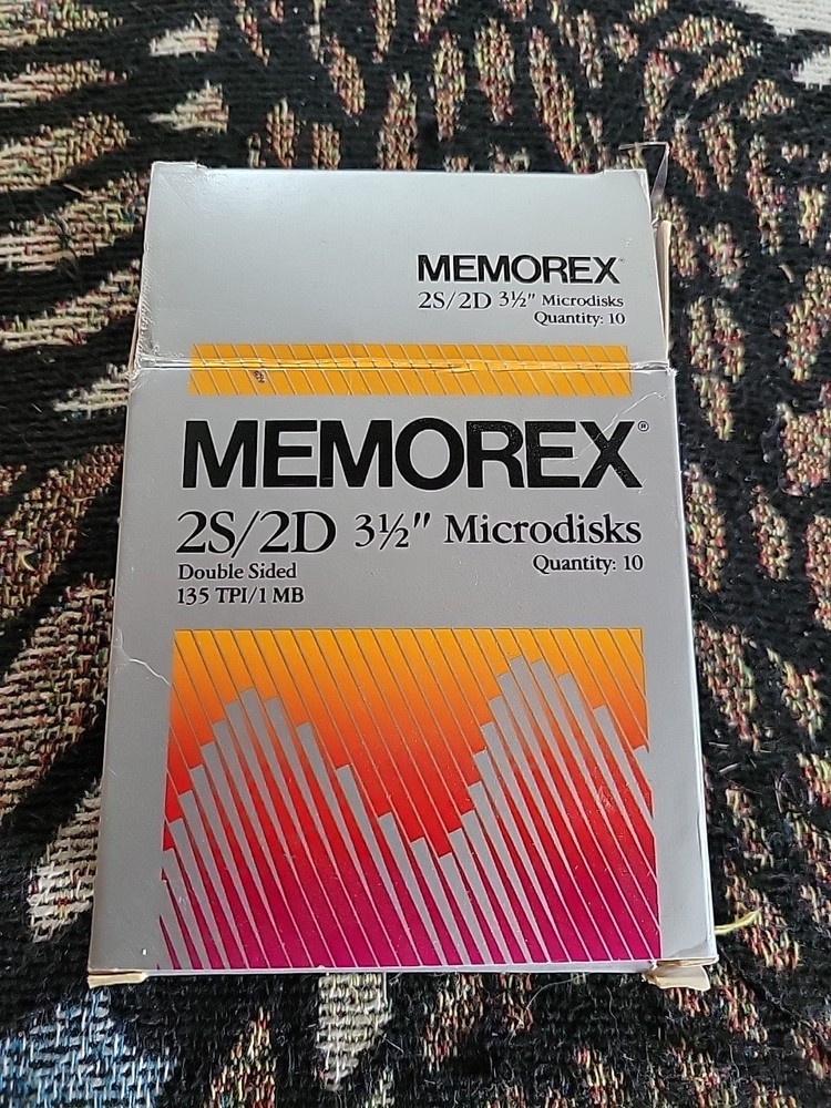 Memorex 3.5” Microdisks 7 Count New Open Box  Missing 3