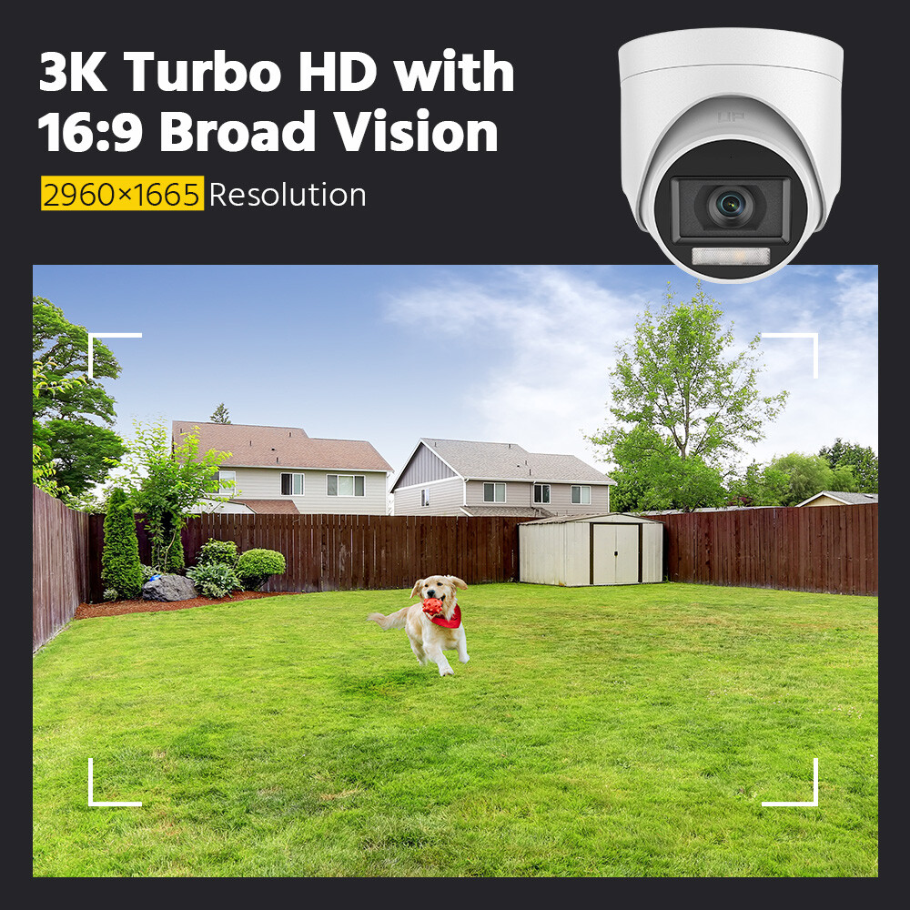 ANNKE 8CH 4K DVR 5MP Audio Recording Security Camera System Human Detection IP67