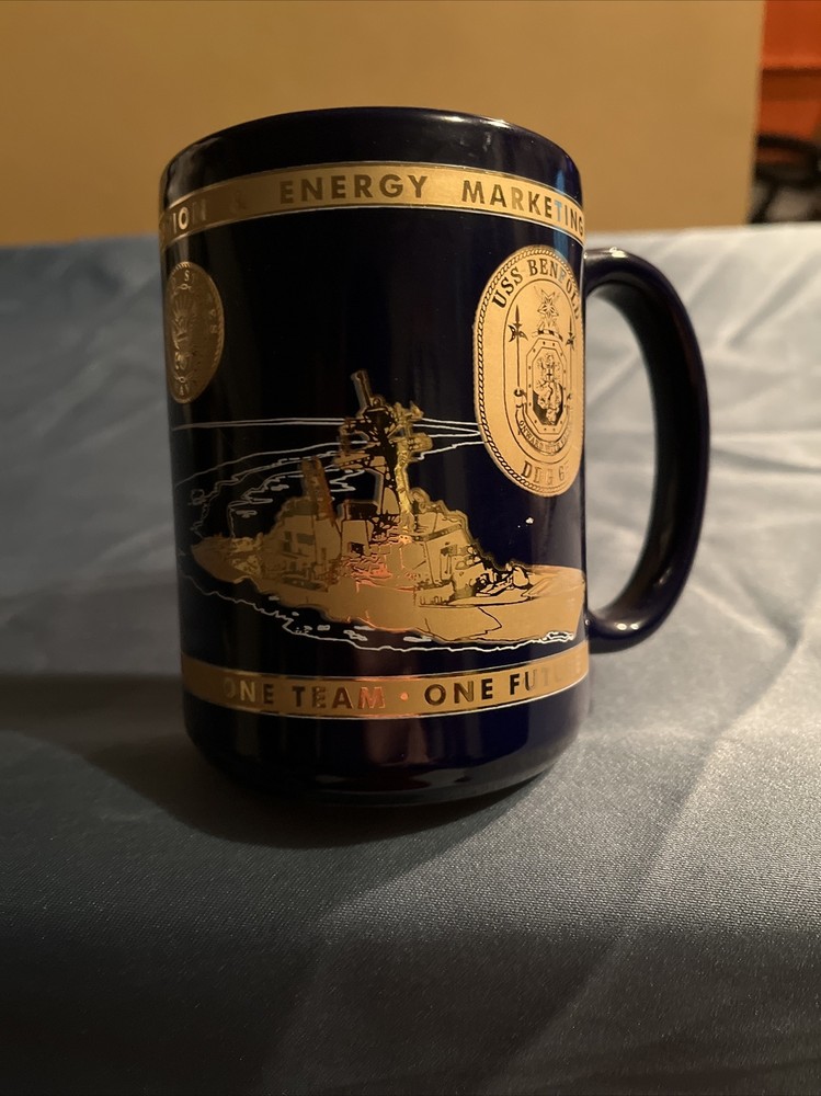M Ware coffee mug/ US Navy/ USS Benfold DDG 65