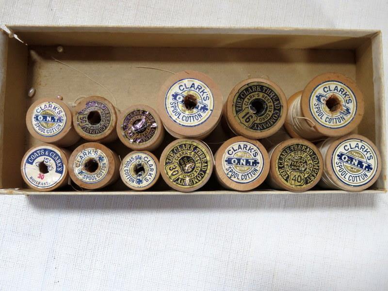 4 Boxes Vintage Clark's Thread Company Spools 10, 40, 60