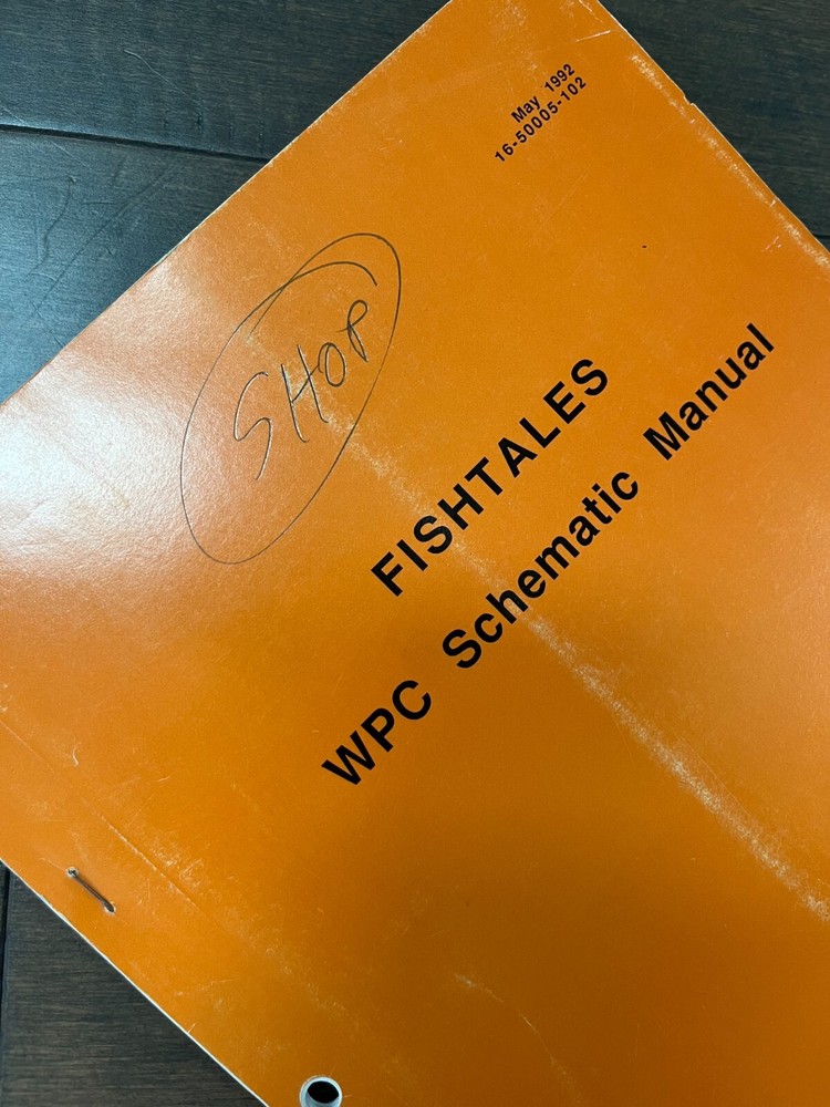 FISHTALES Pinball WPC Schematic Manual - Williams - 1992