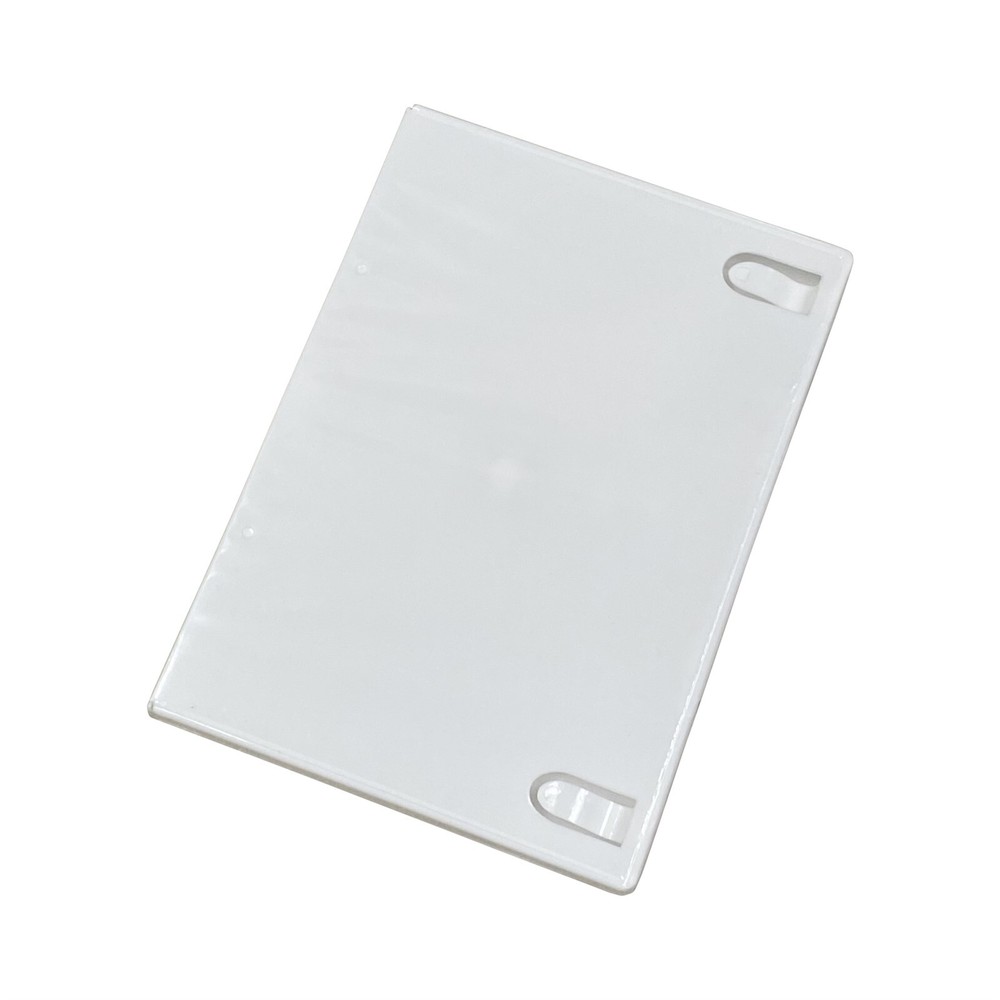 25 Solid White 14mm Standard Single CD DVD Movie Case Storage Box for Wii Game
