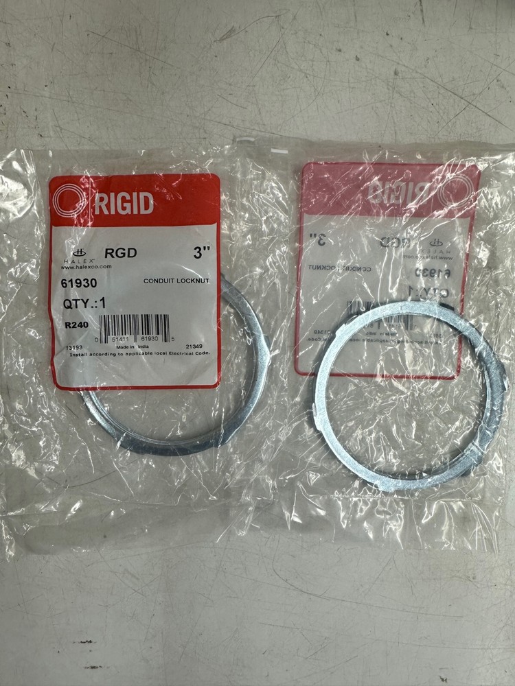Halex 3 in. Rigid Conduit Locknut - 2 Pack