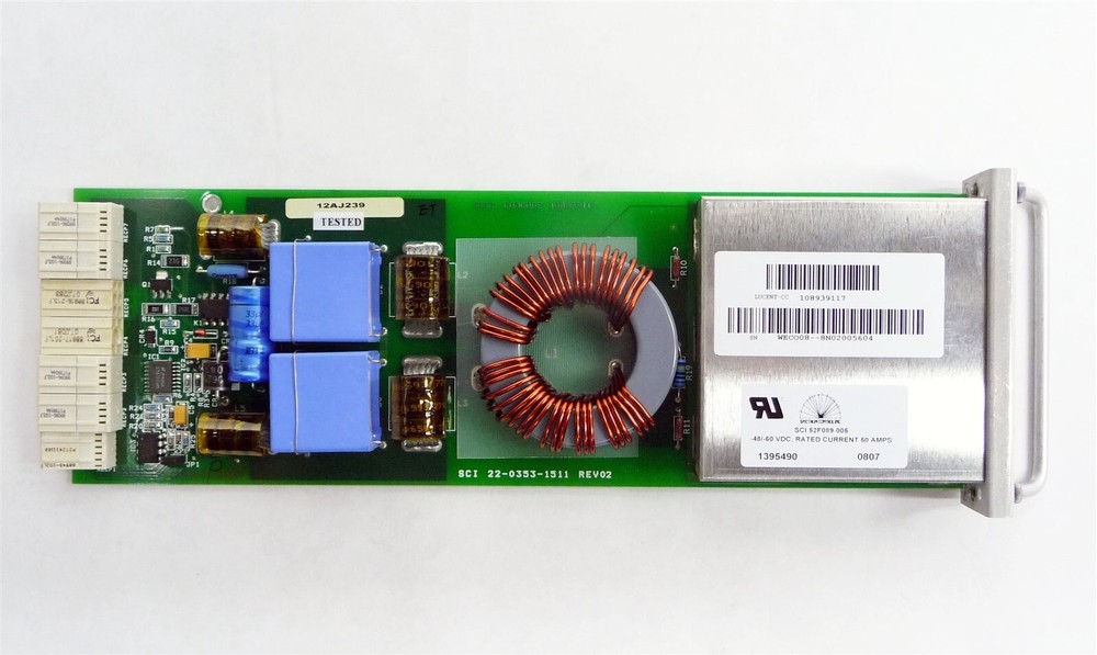 ALCATEL-LUCENT LAMBDAXTREME 1625 LIGHTWAVE WWAD07 POWER FILTER 108939117