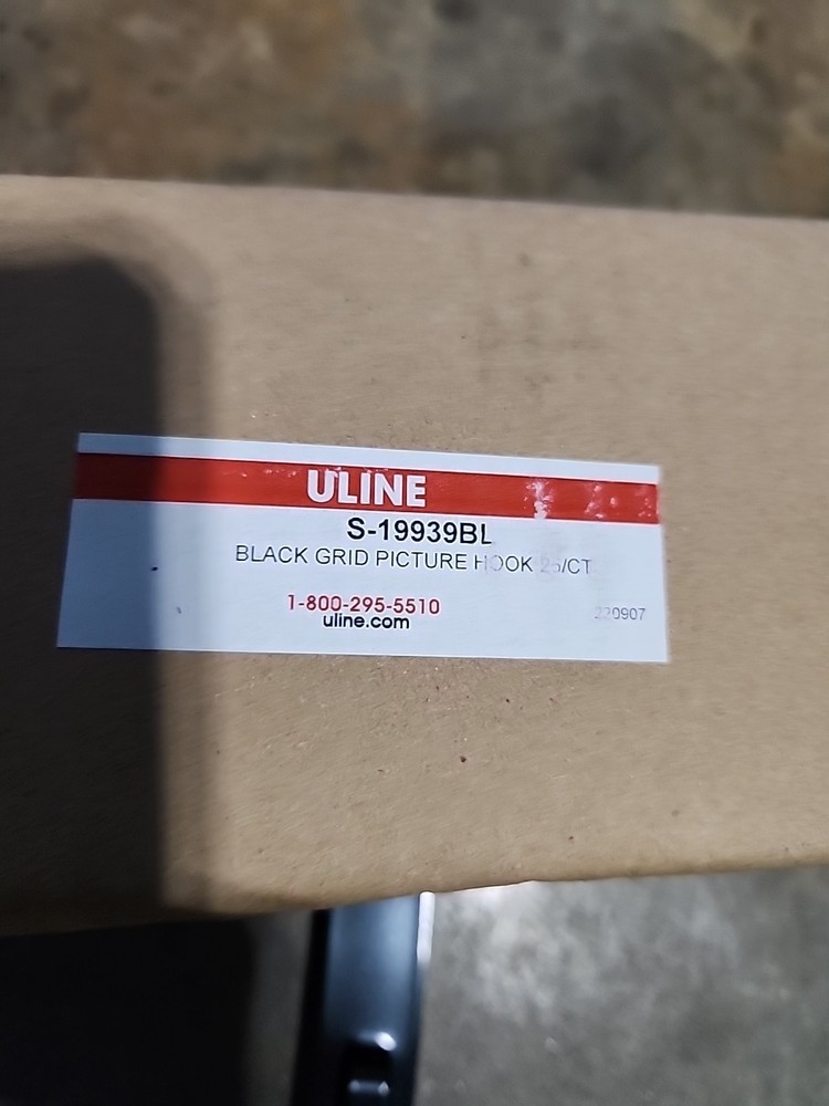 25 PCS Gridwall Utility Hook Grid wall Panel Display Picture Notch Black