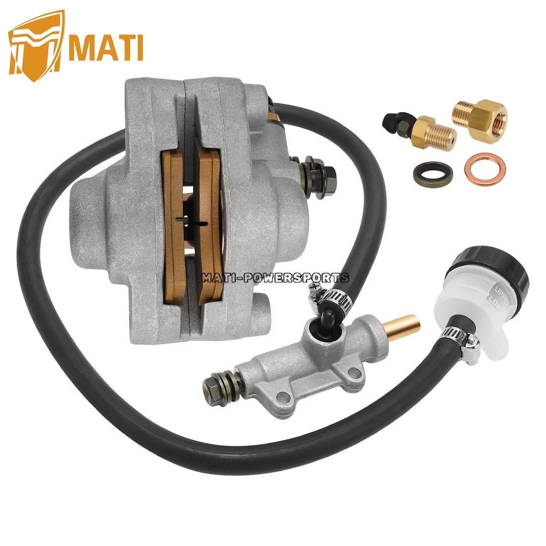 Rear Brake Caliper & Master Cylinder for Polaris Scrambler 500 2x4 4X4 1998-04