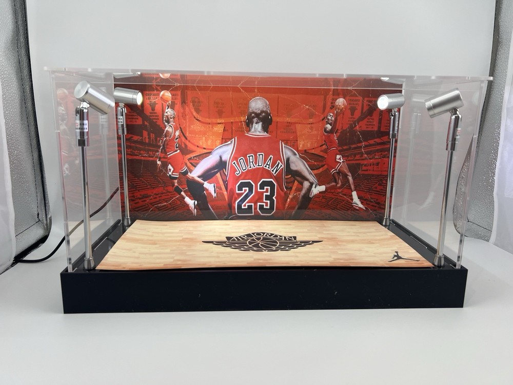 Michael Jordan Custom 2-3 Card PSA Display Case W/ LED Lights
