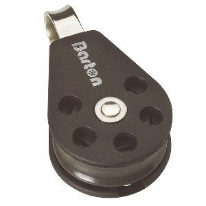 Barton Size 1 30mm Plain Bearing Pulley Block Single Fixed Eye