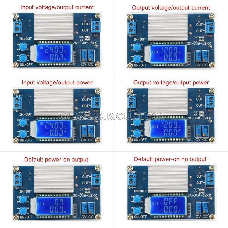 DC-DC 5A Boost Buck Step-Up/Down Constant Voltage Current Power Supply Module F