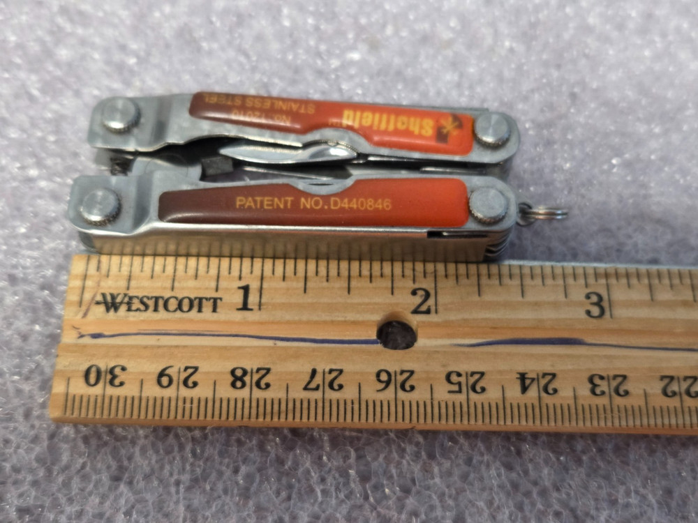 SHEFFIELD MULTI TOOL - PLIERS, SCREWDRIVER, SCISSORS, KNIFE & FILE - ORANGE