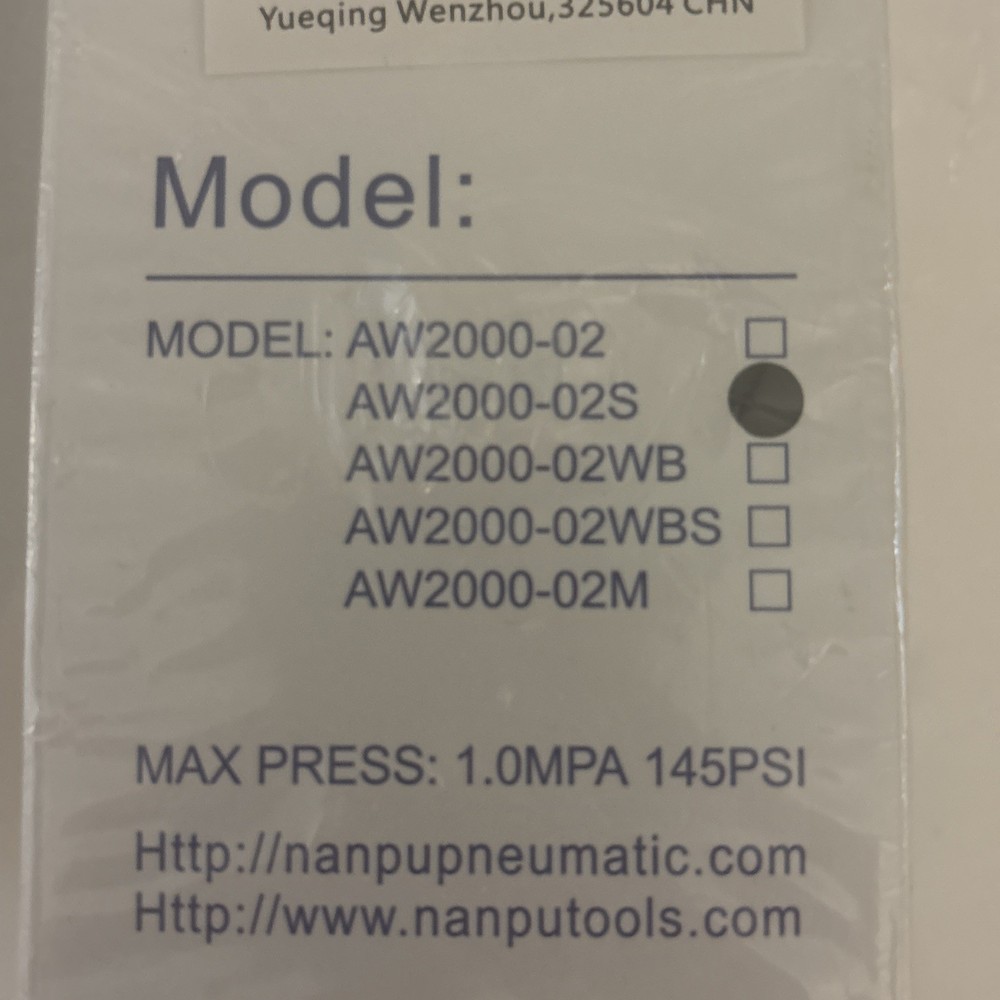 NANPU AW2000-02S 1/4" NPT Compressed Air Filter Regulator