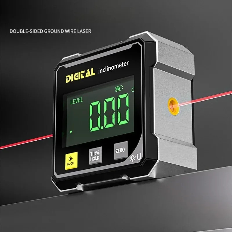 Pocket Digital Level Protractor Inclinometer Professional Digital Display Angle
