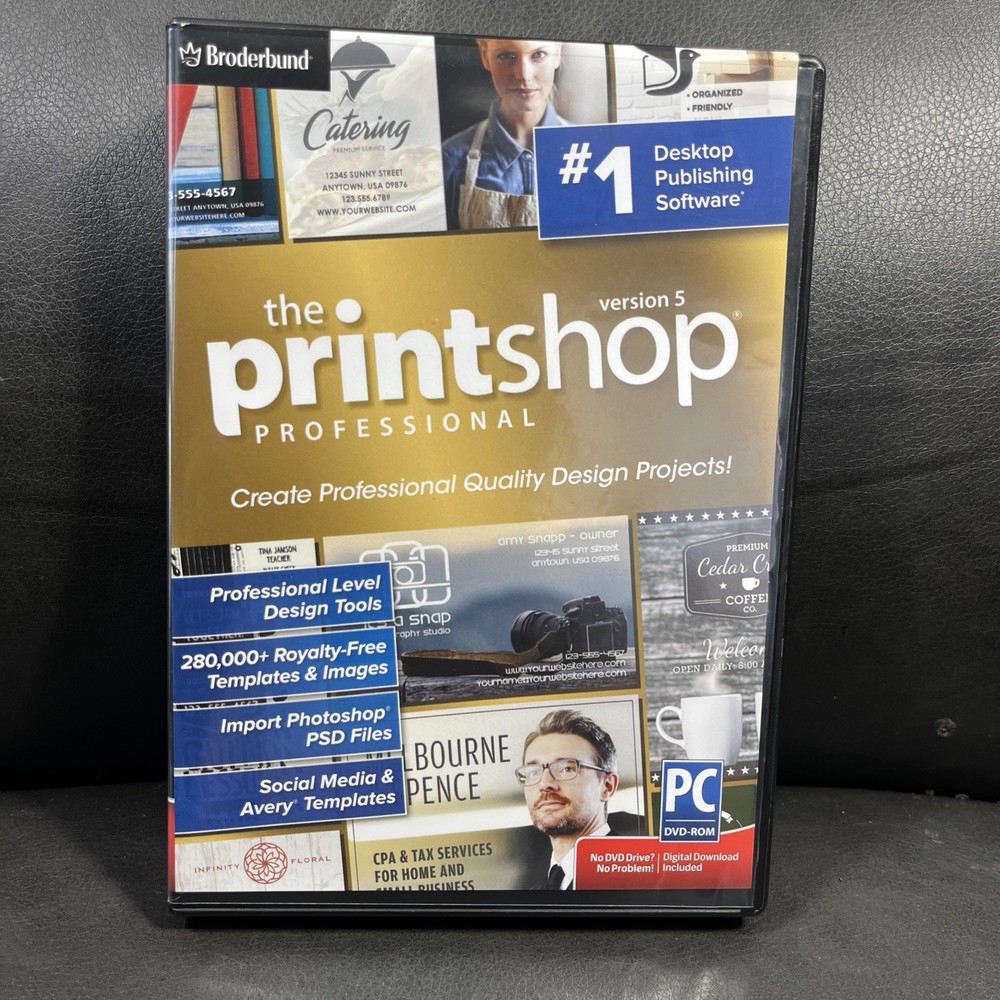 printshop professional version 5 Only Key (SAME DAY CODE) READ