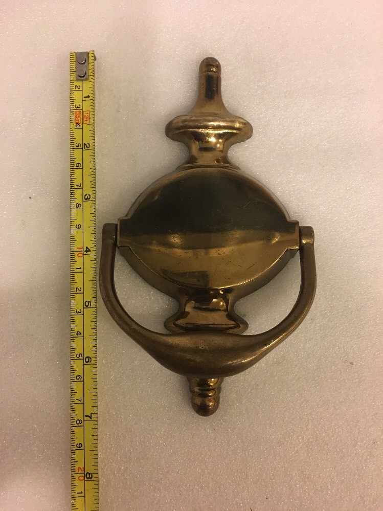 Antique Solid Brass Door Knocker 7"