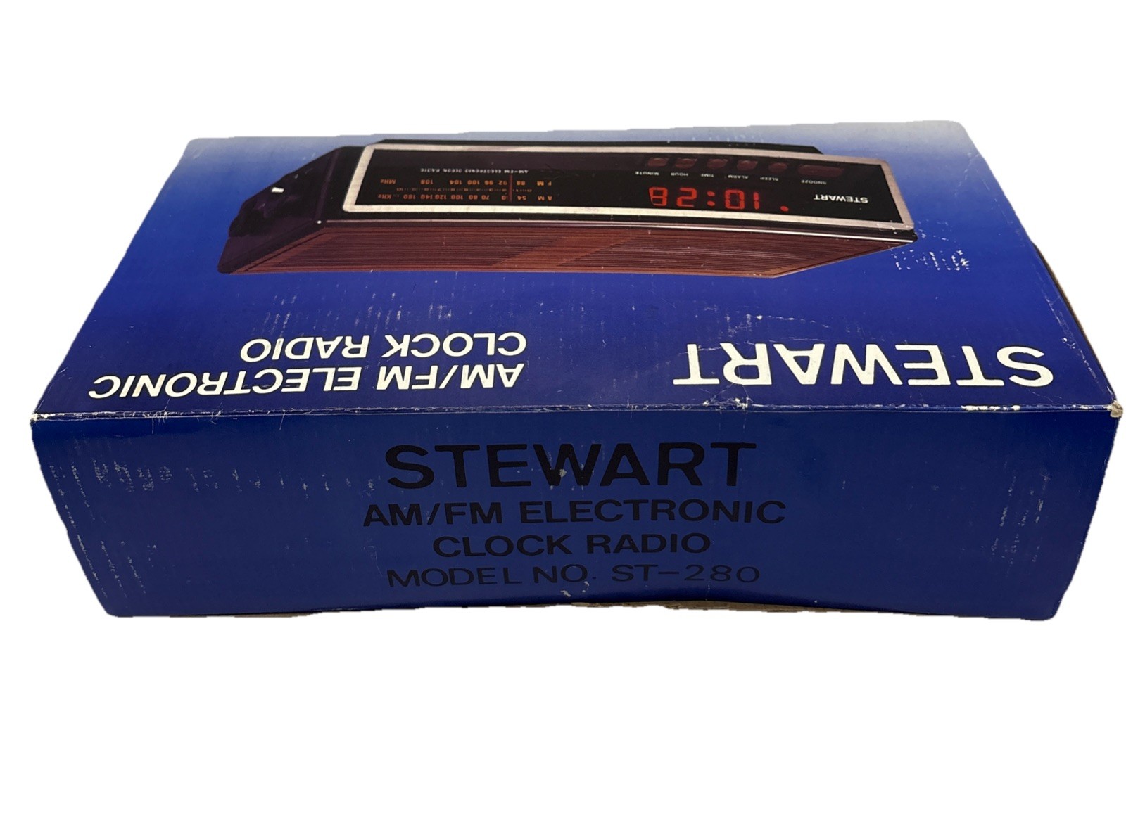 Vintage Stewart AM FM Radio Alarm Clock 1983 Model ST280 New!