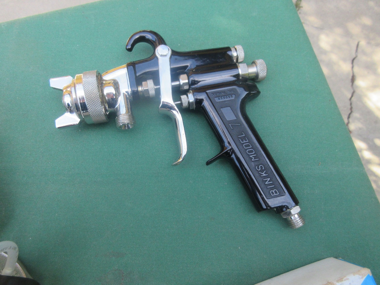 BINKS MODEL No 7 SPRAY GUN - BINKS SPRAY GUN CUP 81-368 1QT STAINLESS STEEL