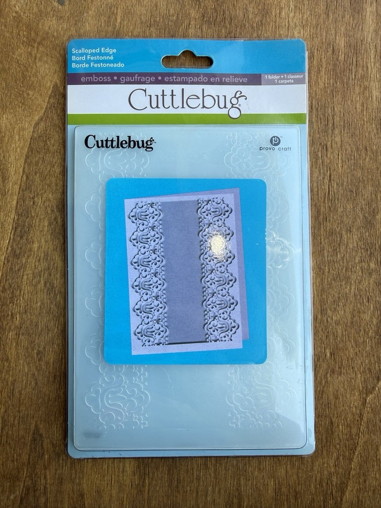SCALLOPED EDGES Cuttlebug 5x7 Embossing Folder